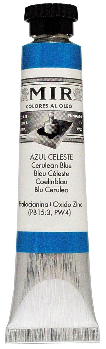 Barcelona Artist Colors by Jaurena Tubo de color de aceite Mir, 20 ml, azul cerúleo