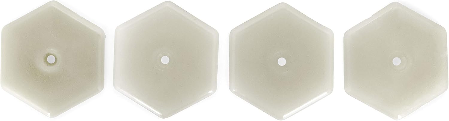 Camco Mountable Glow On The Dock Pier Markers - Illuminate Your Dock or Wharf During Night, Easy to Install, Mount Wherever Needed!, Hexagon Shape - 4 Pack (50145)