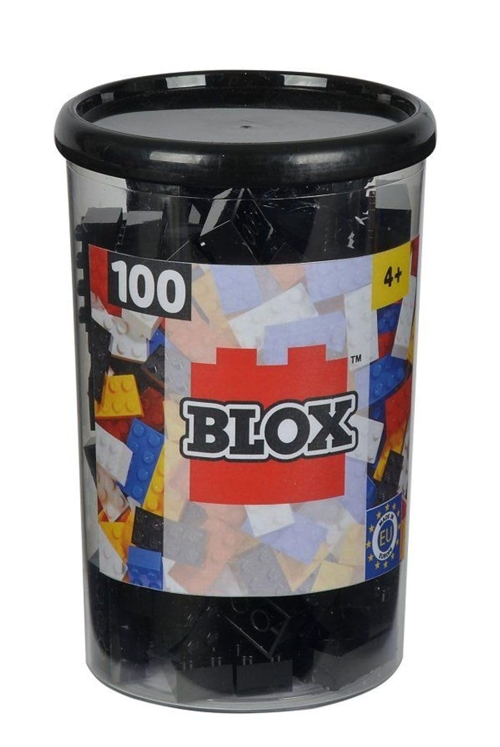 Blox 500 mattoncini grigi per bambini dai 3 anni in su 8 mattoncini in scatola completamente compatibili con molti altri produttori