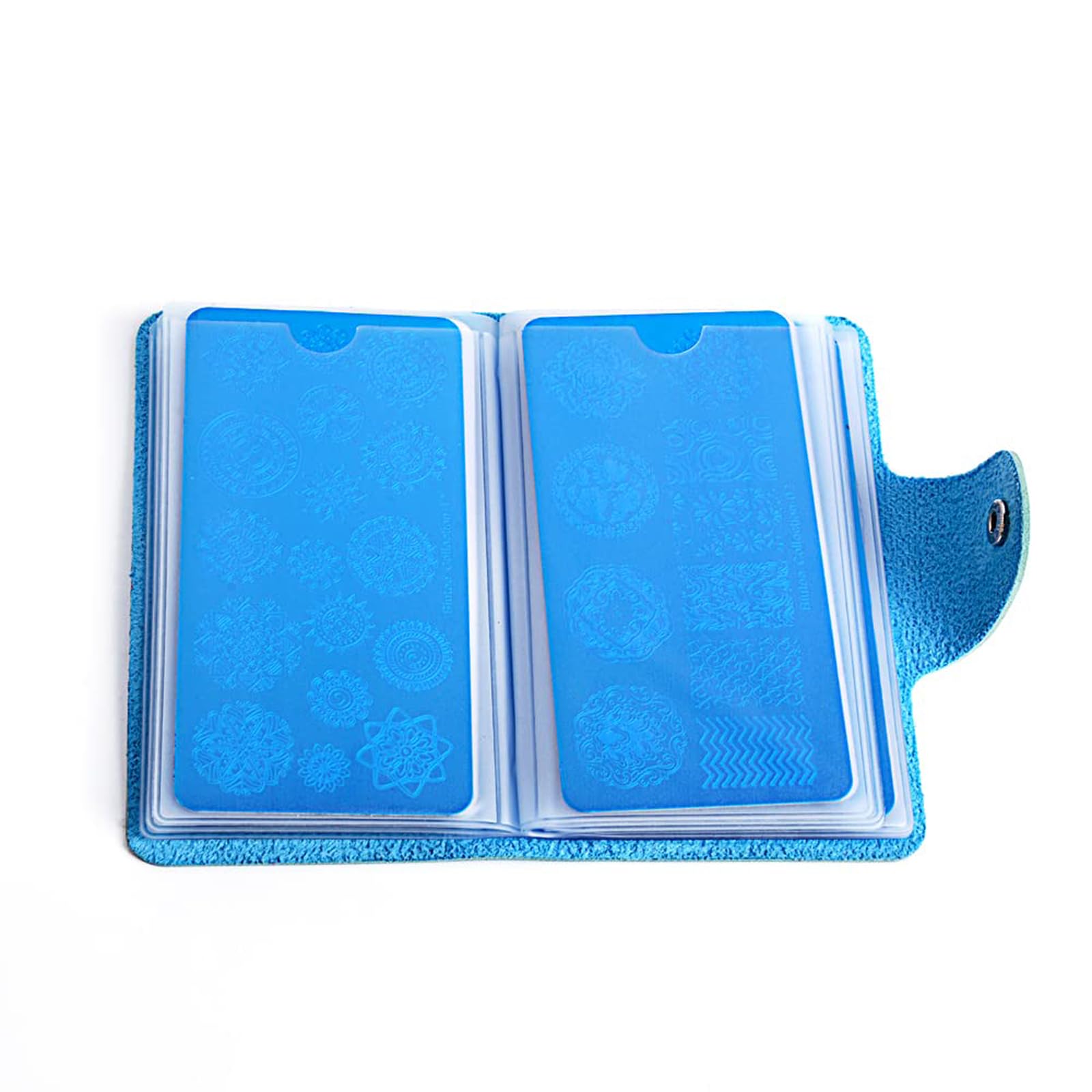 Biutee Set de Stamping Nail Art Kit d'estampage d'ongles 15 pièces modèles d'art d'ongle avec motifs d'animaux, de feuilles et de fleurs 1 Tampon 2 Grattoir 1 Paquet de Cartes