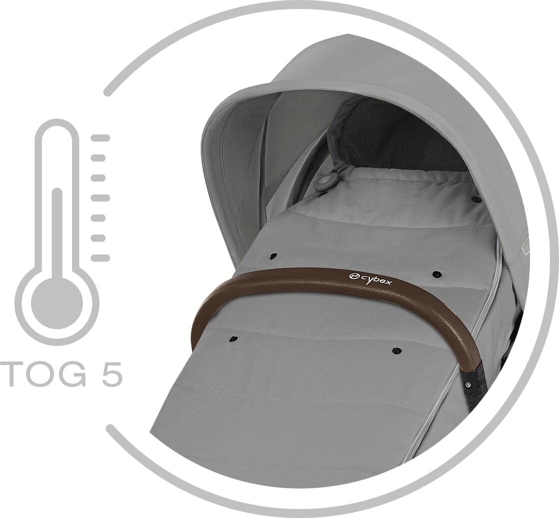 CYBEX Gold Coprigambe, Per Passeggini, Per Bambini dai 6 Mesi ai 3 Anni, Tog 5, Caldo e Idrorepellente, Beige