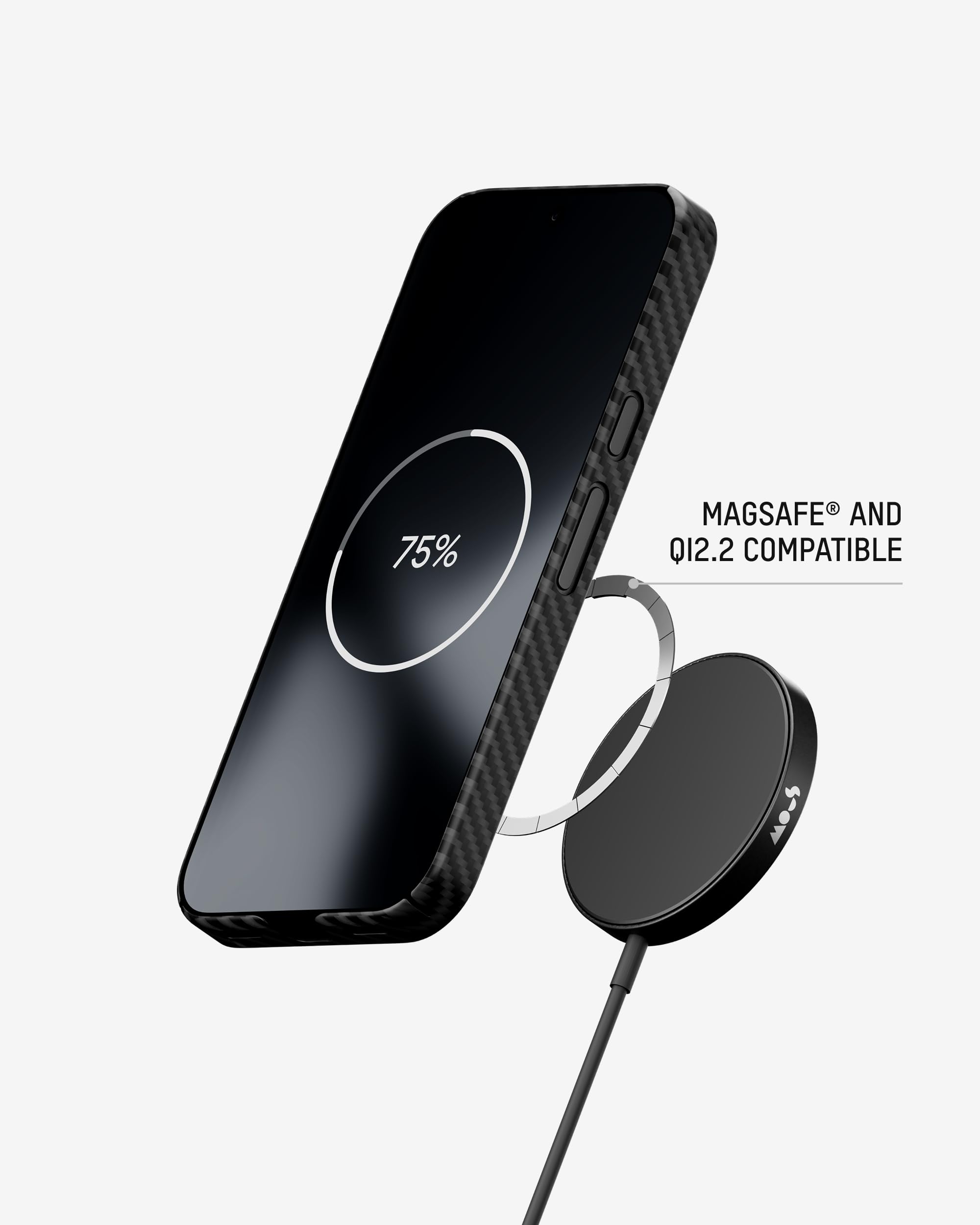 Mous Funda para Pixel 11 - Súper Fina - Compatible con MagSafe y Pixelsnap - Fibra de Aramida