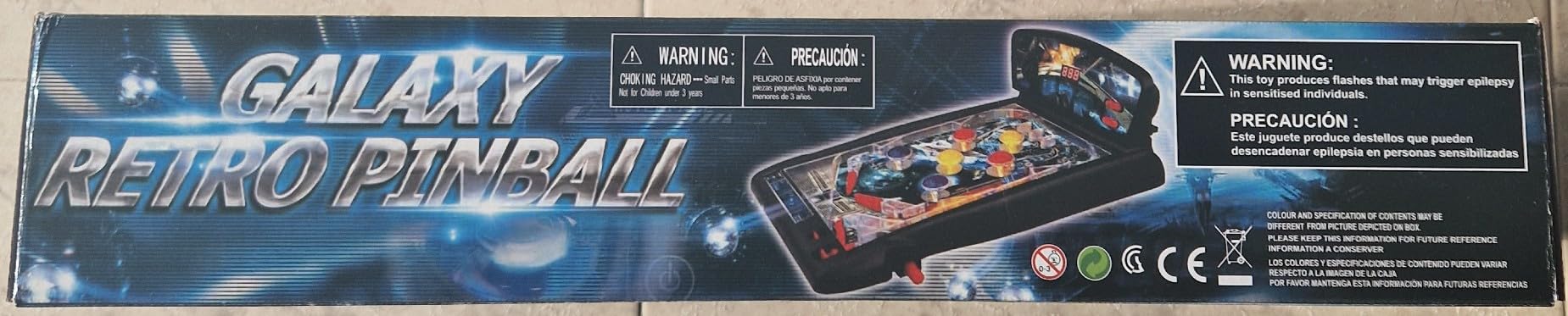 Retro Pinball Galaxy. Gioco flipper nello spazio, dimensioni di un computer desktop, per bambini dai 3 anni e gli appassionati adulti
