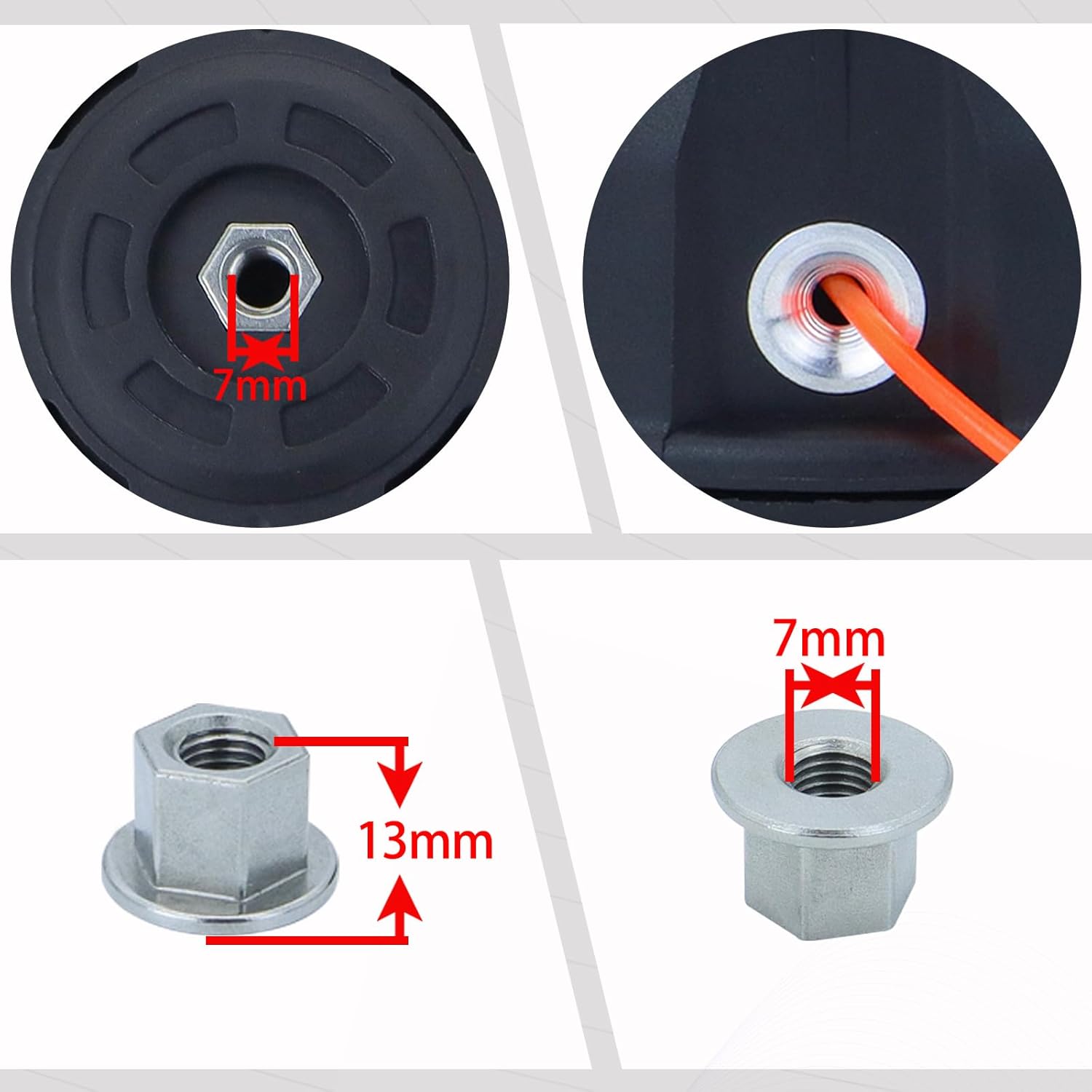 2Pcs REMEDART 311759011 Stringhead Fits for Ryobi BM26SS BM26SSL3VNM BM4CSSACC UT26CSEMC UT26CSL3 UT33600 UT33650BVNM for Homelite Arborless 26cc Trimmer Head Replaces for 311759012 313248002 Assembly