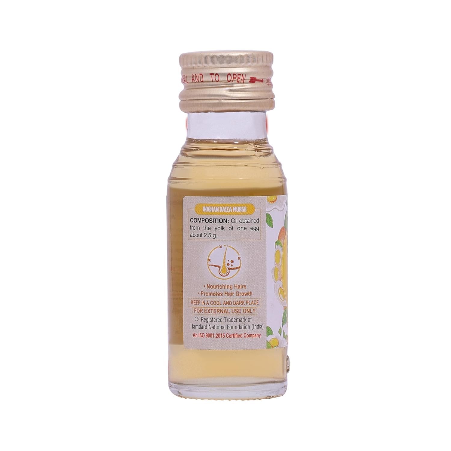 Hamdard Roghan Baiza Murgh Oil| 50Ml | Promotes Healthy Hair Growth | Manages Hair Loss And Premature Graying | Herbal Remedy (Pack Of 1) 1