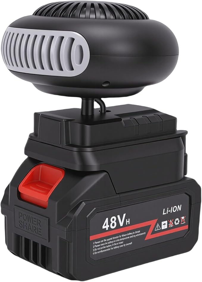 Calefactor Eléctrico Portátil a Batería 20V con 2 Puertos USB miniatura 7