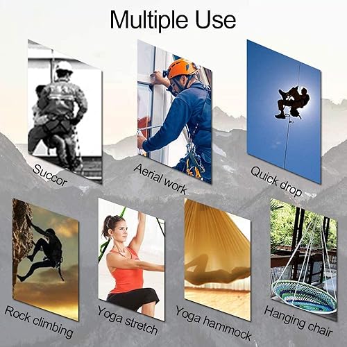 Vista 21 de 2 piezas ajustables antigravedad crisantemo swing volador elástico cuerda escalada cadenas margaritas extensión yoga cinturón colgante