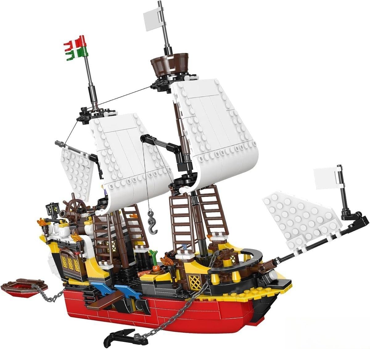 Mould King Redbeards Rache Piratenschiff 10137