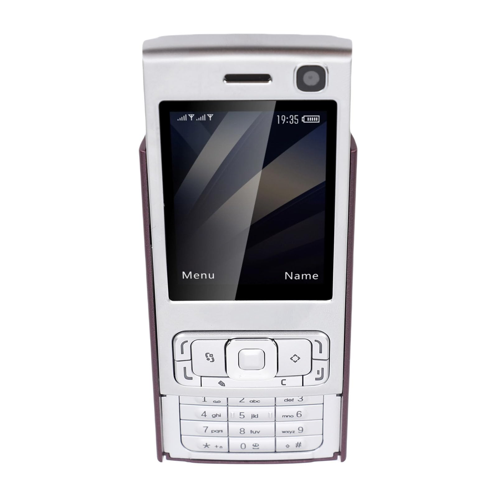 Generic Telefon Komórkowy z Dużymi Przyciskami, Ekran 2,0 Cala Odblokowanego Suwaka Telefonu Komórkowego Głośne Głośnik na Codzienne (fioletowy)