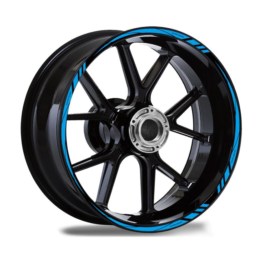 QIZUN Reflective Motorcycle Wheel Hub Stickers Rim Tape Decals Stripe