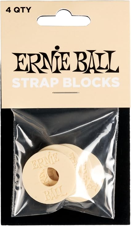 Ernie Ball Strap Blocks, Cream (P05624)