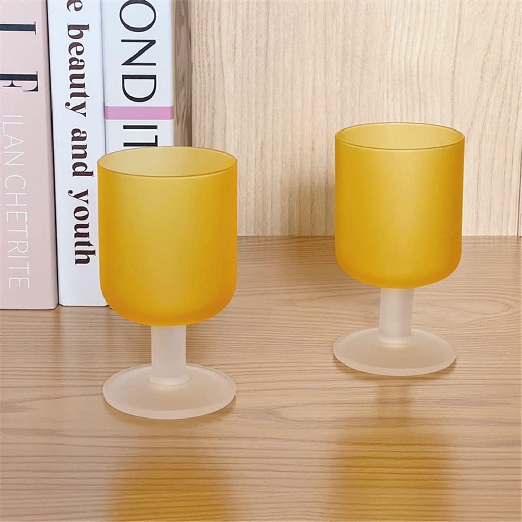 Retro Frosted Crystal Glass Cup Goblet Wine Home Coffee BarWedding Party Cocktail Glasses