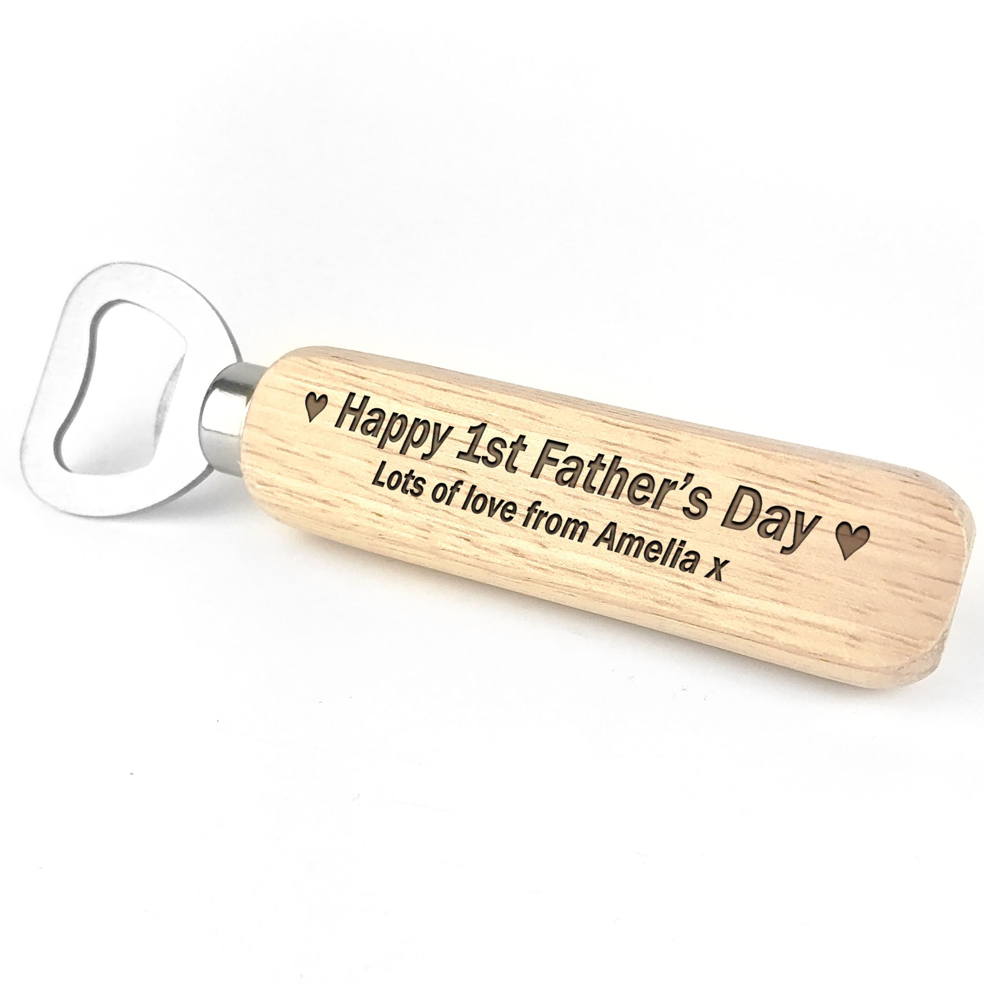 Red Ocean Gift for First Fathers Day | First 1st Fathers Day from Baby | Engraved Bottle Opener Gift for Dad Daddy