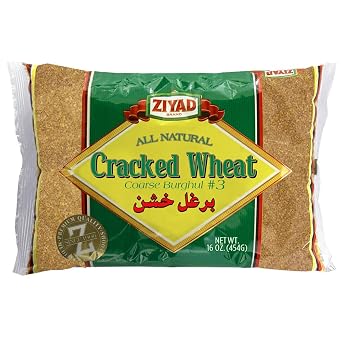Ziyad Cracked Wheat Bulgur - Fiber-Rich Whole Grain, Vegan, No. 3, 16 oz