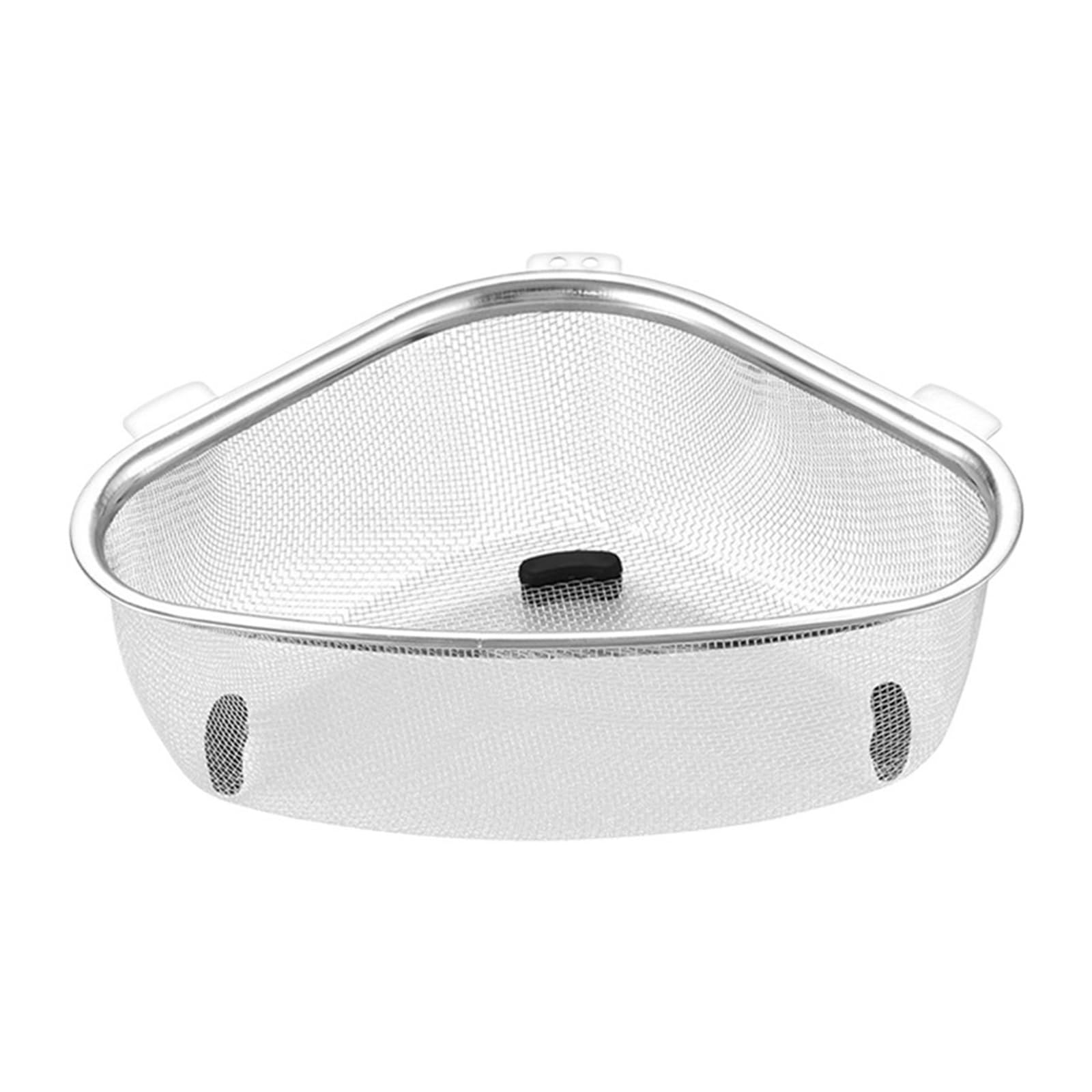 WZPTLKIBAD Stainless Steel Triangle Sink Strainer Basket