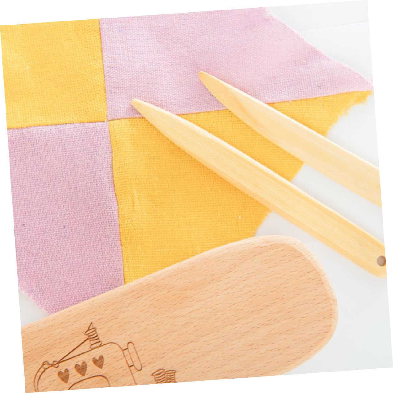 VICASKY Prensa Para Planchar Patchwork Bloque De Madera Para Planchar y Coser Badajo Para Acolchar Badajo De Planchado Bloque De Sastre Herramienta Badajo De Madera Badajos Tableta Costura