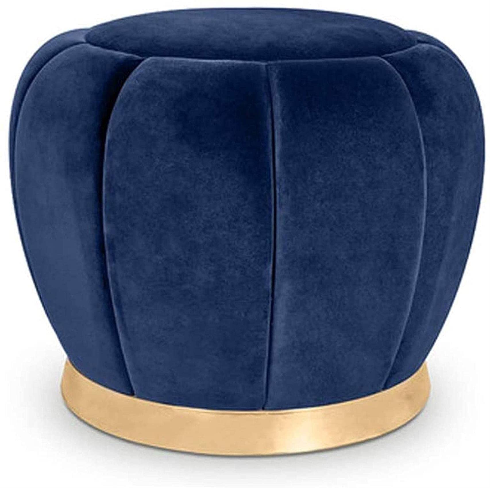 Tabouret bas nordique en tissu repose-pieds rembourré pour chambre et salon