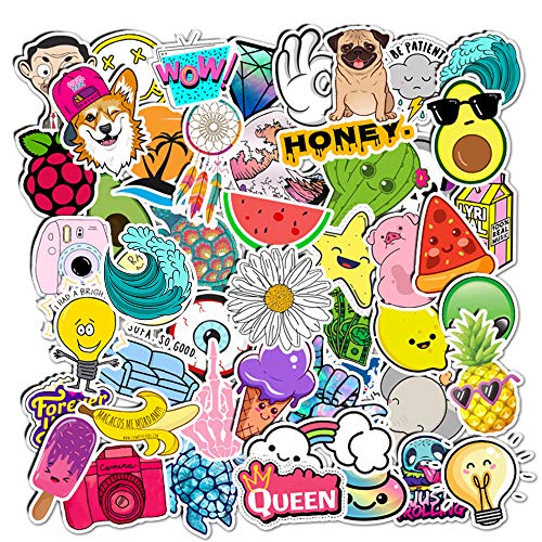 image for Unknown Cool Stickers-Stickers for Hydro Flask Water Bottles 100 Pcs,D