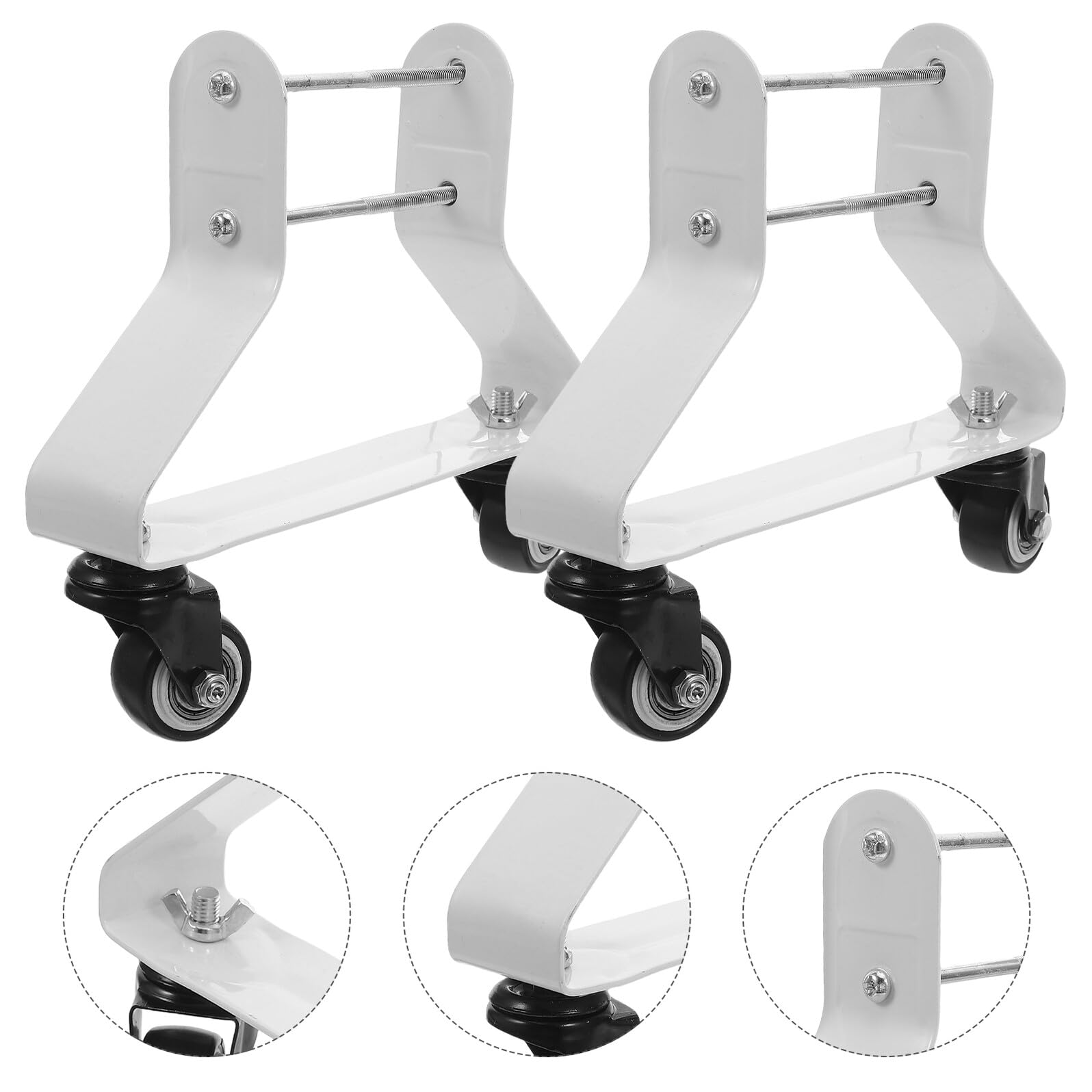Toyvian Soporte con Ruedas Giratorias para Radiador de Aceite Base Rodante Resistente de Acero con Doble Eje Kit para Calentadores Eléctricos Movilidad Silenciosa y Estable para Uso