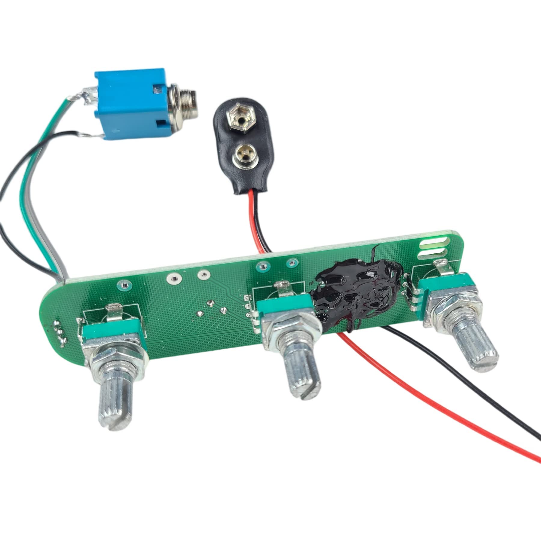 Kaynes JB jazz electric bass active electronic amplifier circuit Pickup Wiring Harness BJB Preamp with Gain - Image 2