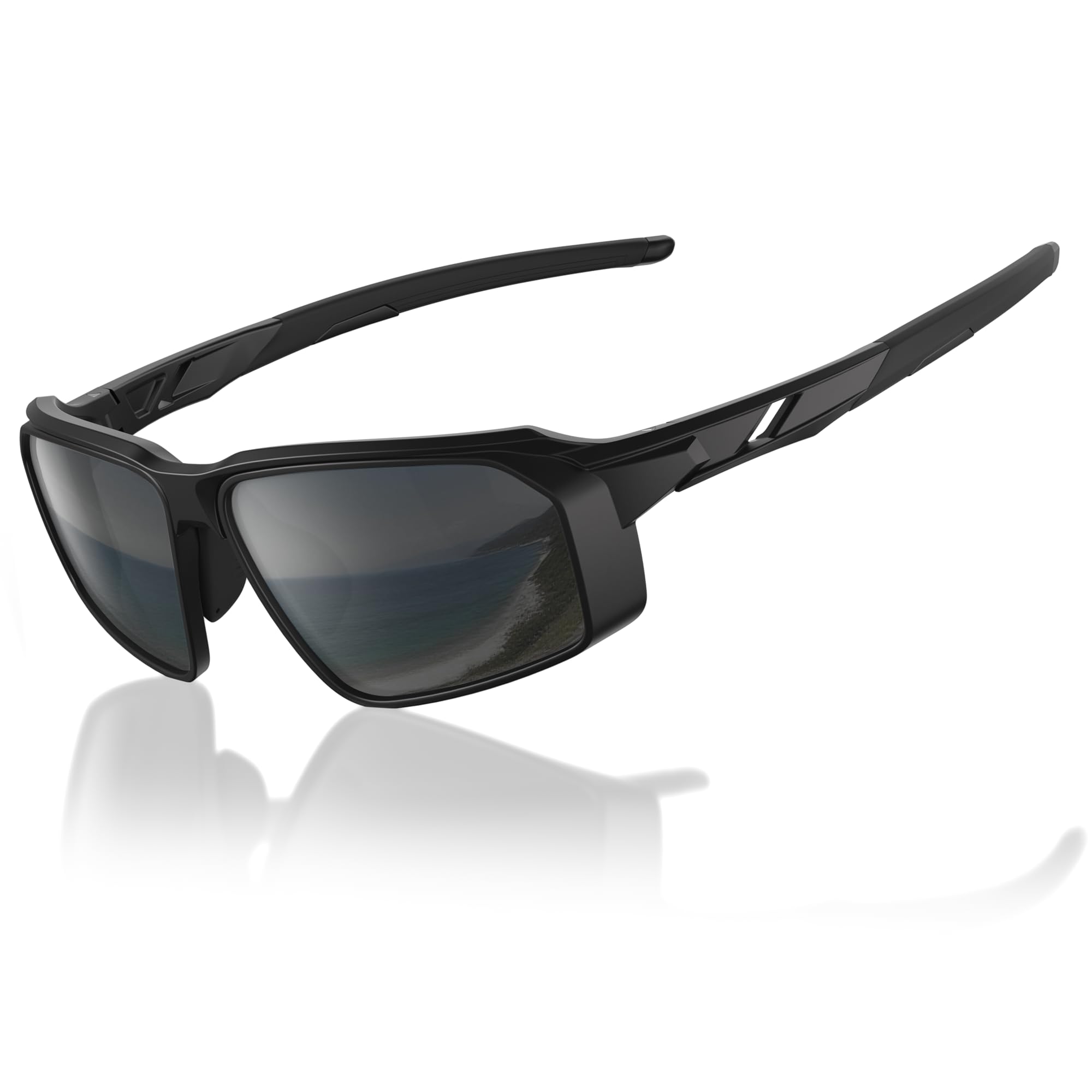 gesruny ㅤ Polarisierte Sport-Sonnenbrille Herren Damen – Fah