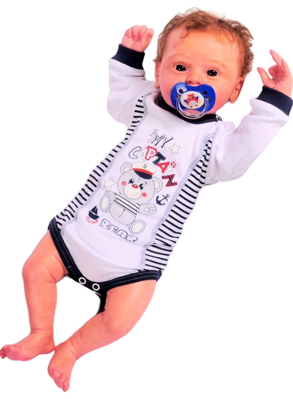 Erstausstattungspaket Baby Set 22 Teile Body Hose Strampler Strumpfhosen Shirt Socken Bekleidung für Jungen Neugeborene Weich Hautfreundlich Bequem Geschenk Geburt Babyparty Praktisch