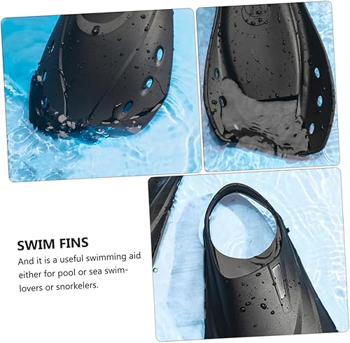 Miniatura 3 de Aletas de natación ajustables para adultos, aletas cortas para entrenamiento, Trp, suaves para un ajuste cómodo, equipo de buceo ligero para hombres