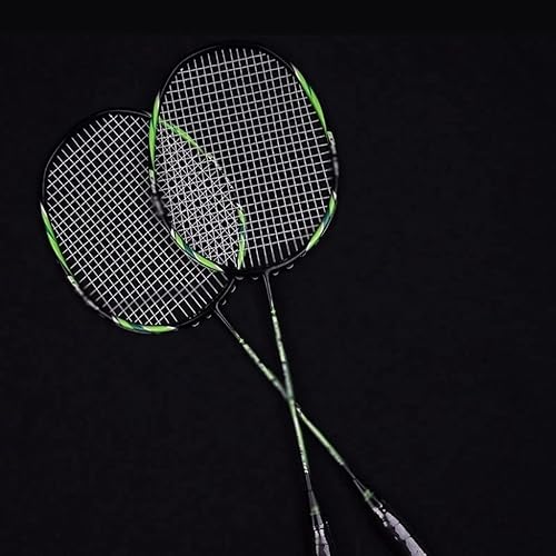 Miniatura 1 de QDLZLG Guangyu 4U Adult Badminton Racket Carbon Composite Racket Exercise Entertainment 2 Sets Badminton Racket
