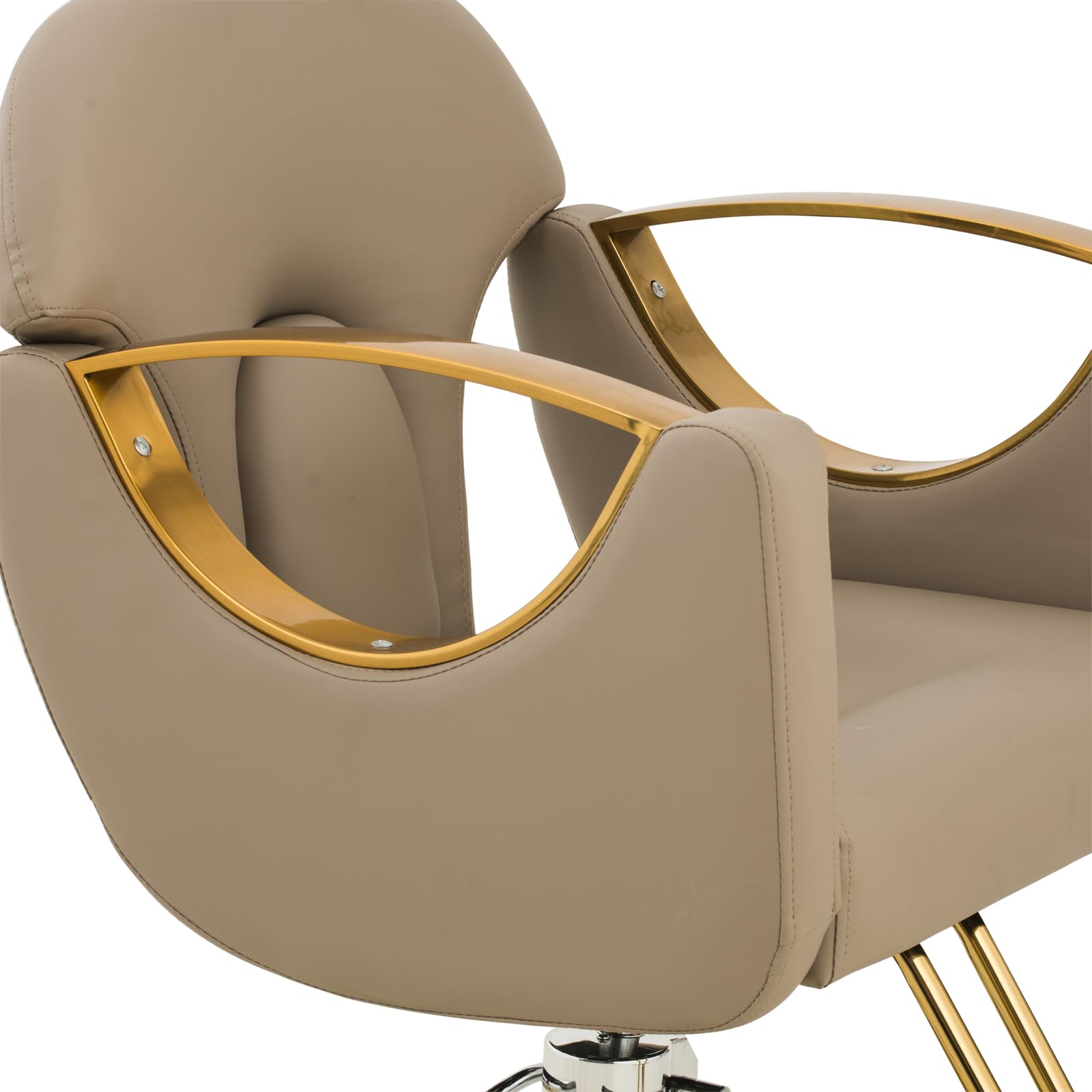 Physa Friseurstuhl höhenverstellbar mit Fußstütze Sitzhöhe 53-64 cm 180 kg Beige