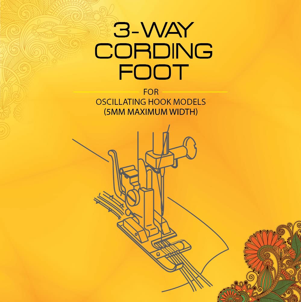 Usha Janome 3 Way Cording Foot — Amazon image 3
