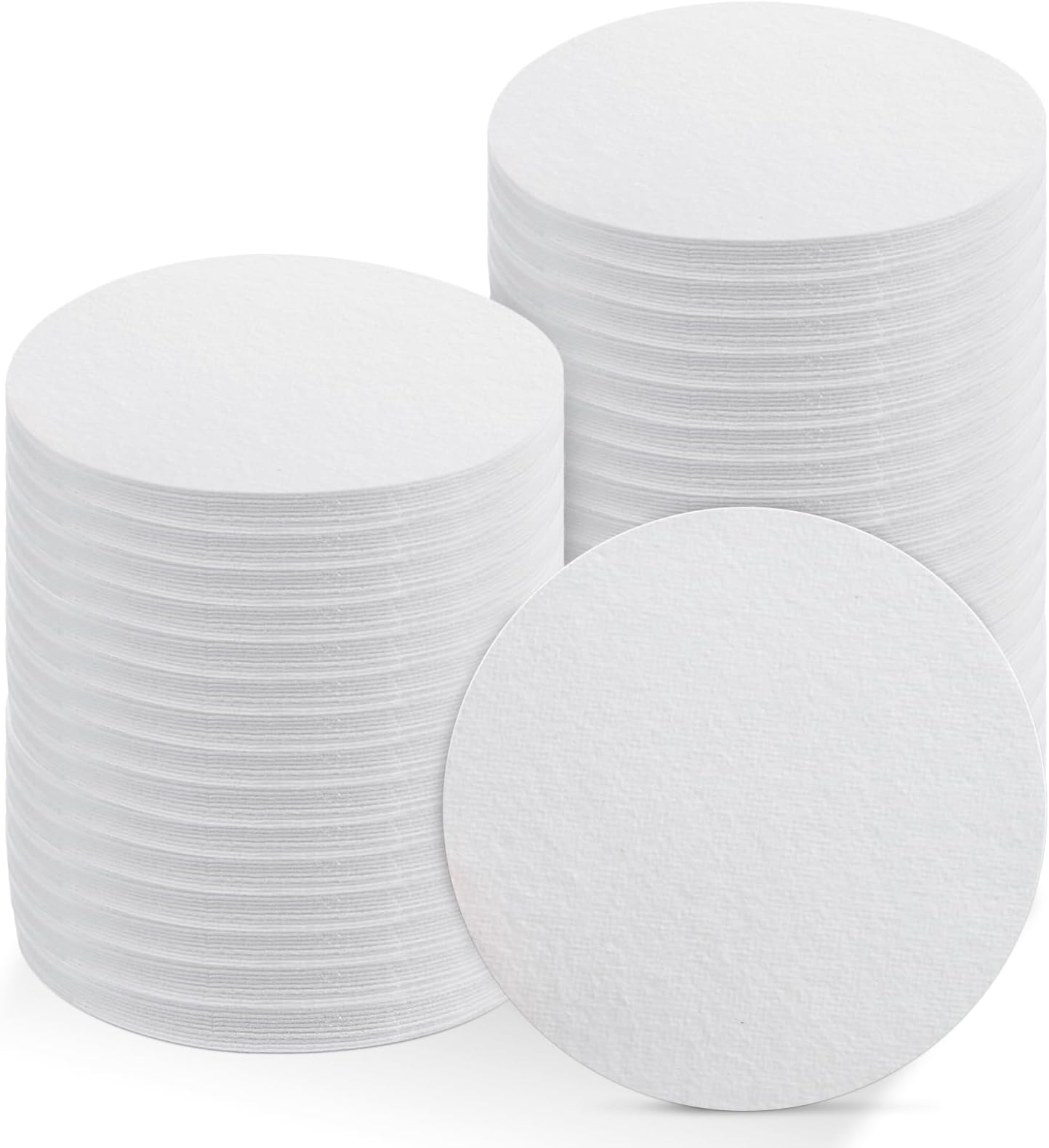 200 Sheets 4.7 Inch Round Microwave Kiln Papers, Ceramic Fiber Insulation Blanket Gasket Paper for DIY Glass Fusing Pottery Crafts