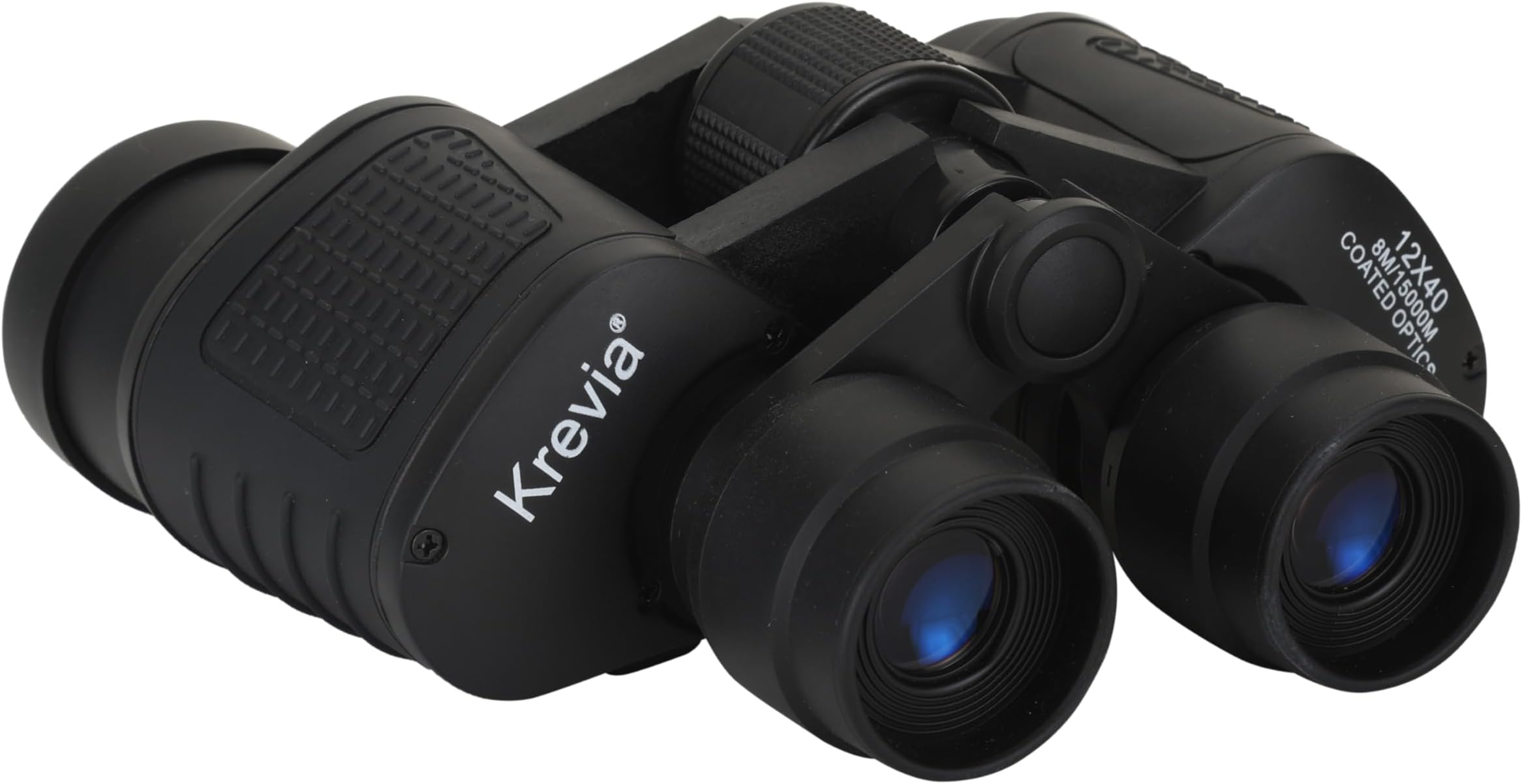 Krevia Binoculars 12x40 Zoom Long Distance Viewing | Waterproof Durbin (Black, 1Pc)