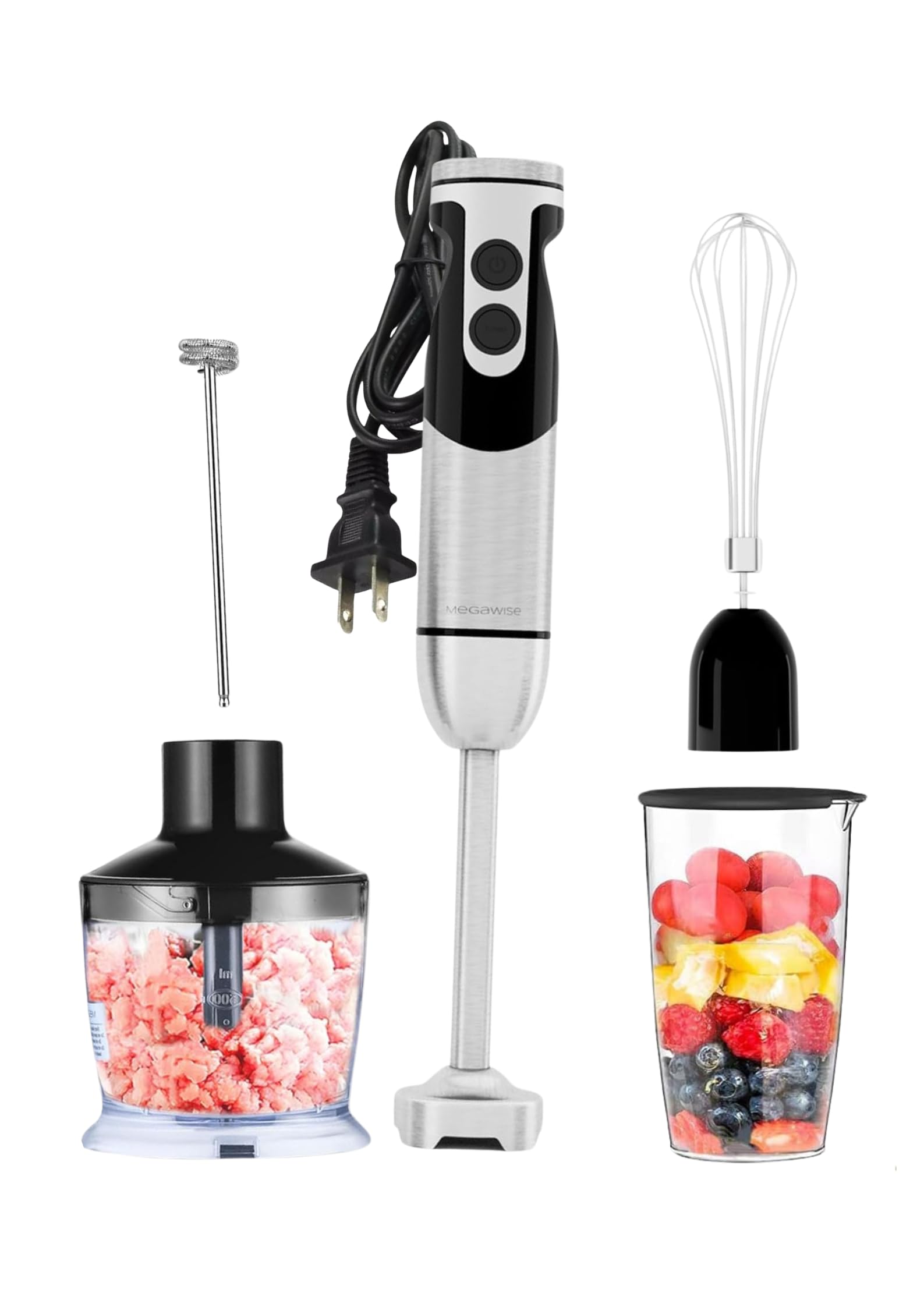Blender ręczny (czerwony, pojedynczy)