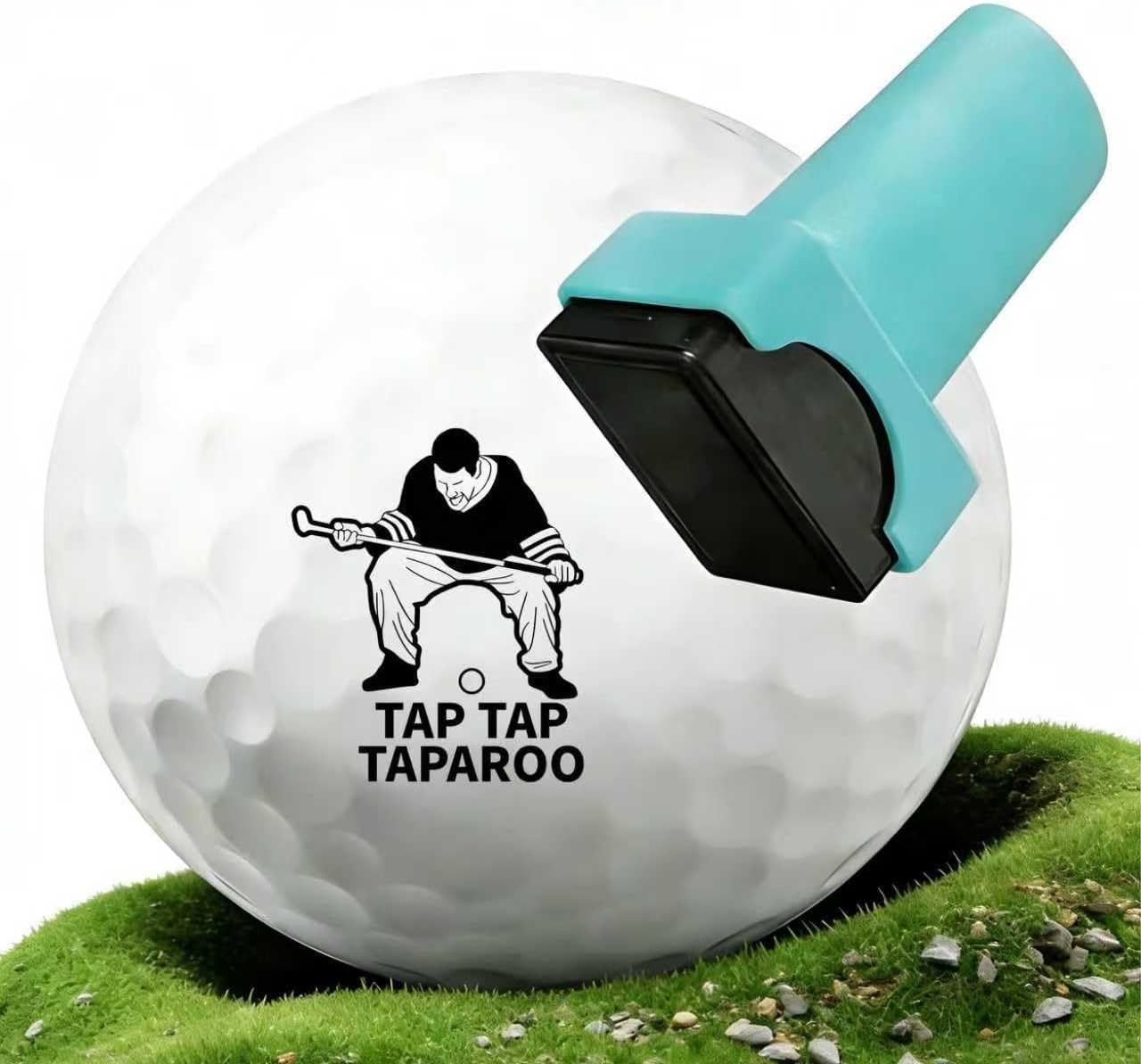 Golf Ball Stamp and Golf Ball Marker, Reusable Golf Ball Marking Tool to Identify Golf Balls, Ideal Gift for Golfers, Dads, Retirement