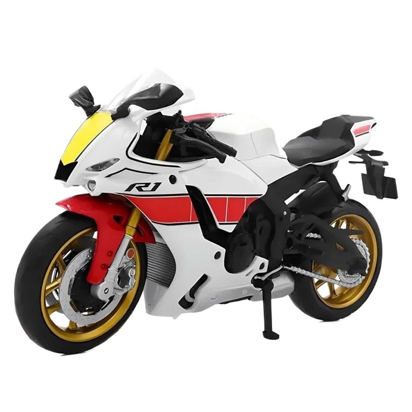 Modelo de Motocicleta 1:12 para Yamaha YZF R1M, Modelo De Motocicleta De Metal Fundido A Presión, Coleccionables De Motocicletas