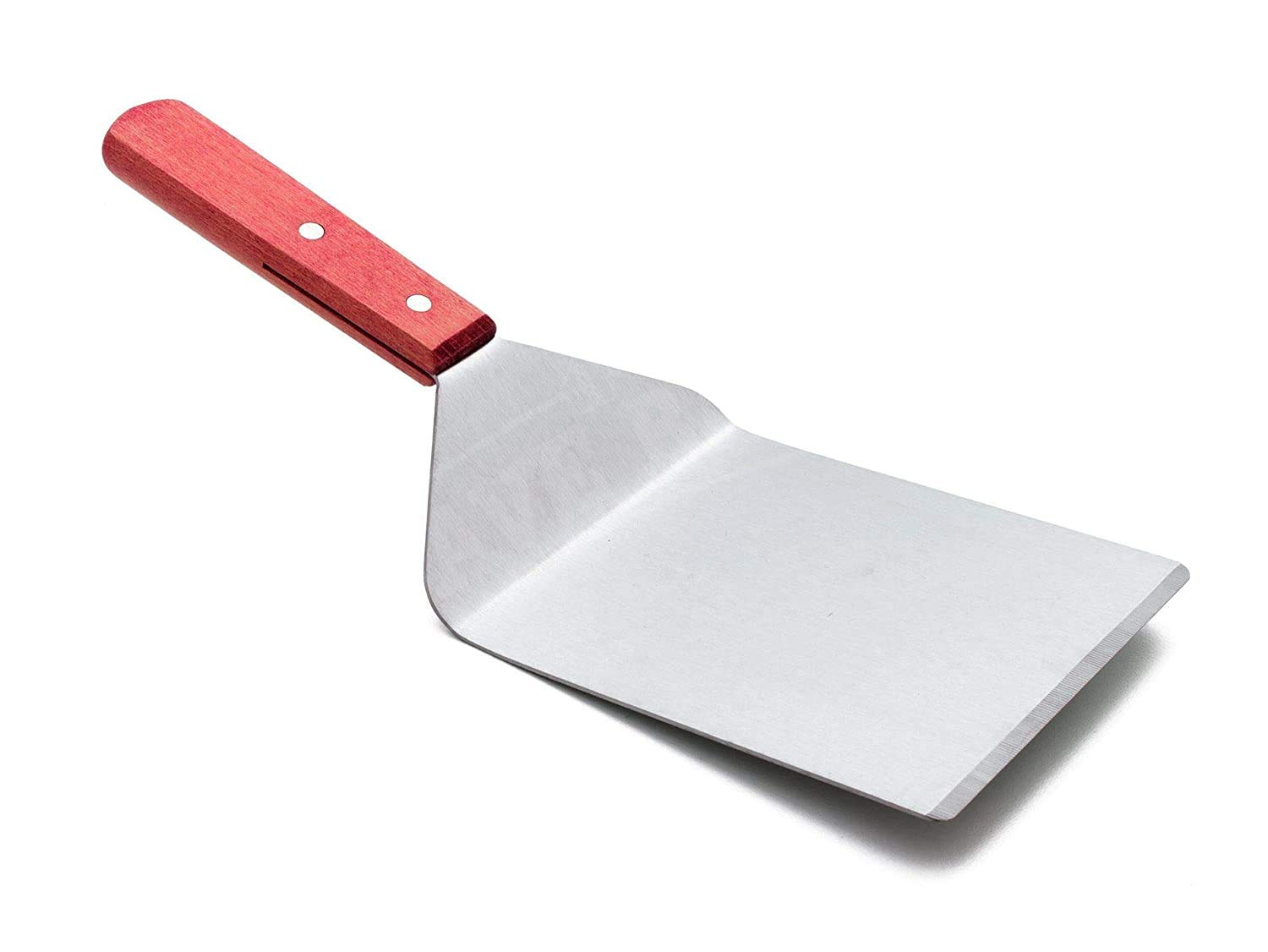 Maha Creation Stainless Steel Pizza Pancake Pastry Lifter Spatula with Wooden Handle (13 x 4.3 inches)