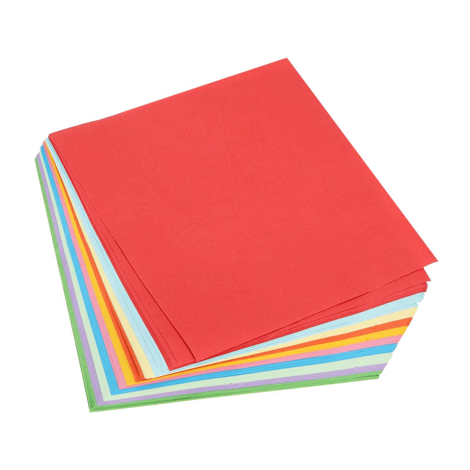 sourcing map 100 Sheet Origami Paper Double Sided 10 Colors 5.9 x 5.9 Inch (15x15cm) Square Sheet for Art Craft Project, Beginners, Gifts Decor