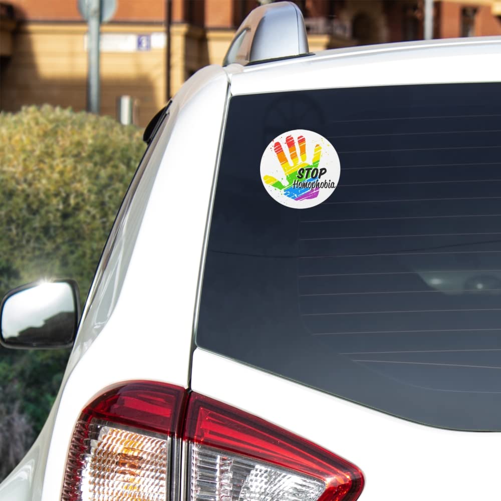 Various Weather Resistant Stickers for Indoor and Outdoor Use (5, Stop Homophobia) - Image 3