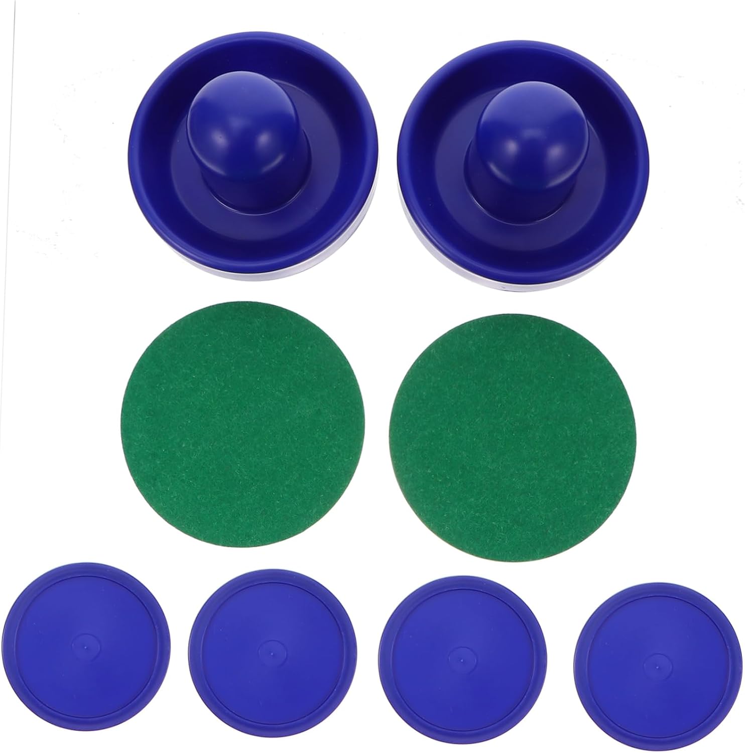 Toyvian 1set Air Hockey Pucks and Strikers Replacement Kit Accessories for Game Tables Ergonomic Design for Enhanced Play for Lost Worn Equipment
