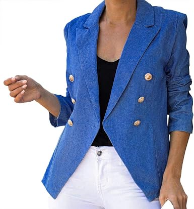 Blazers Mujer Otoño Invierno SHOBDW Liquidación Venta Señoras de la Oficina Trajes  Mujer Slim Fit Elegante Chaqueta Mujer Solapa Cardigan Mujer Botón Abrigo  Mujer Tallas Grandes Baratos: Amazon.es: Ropa