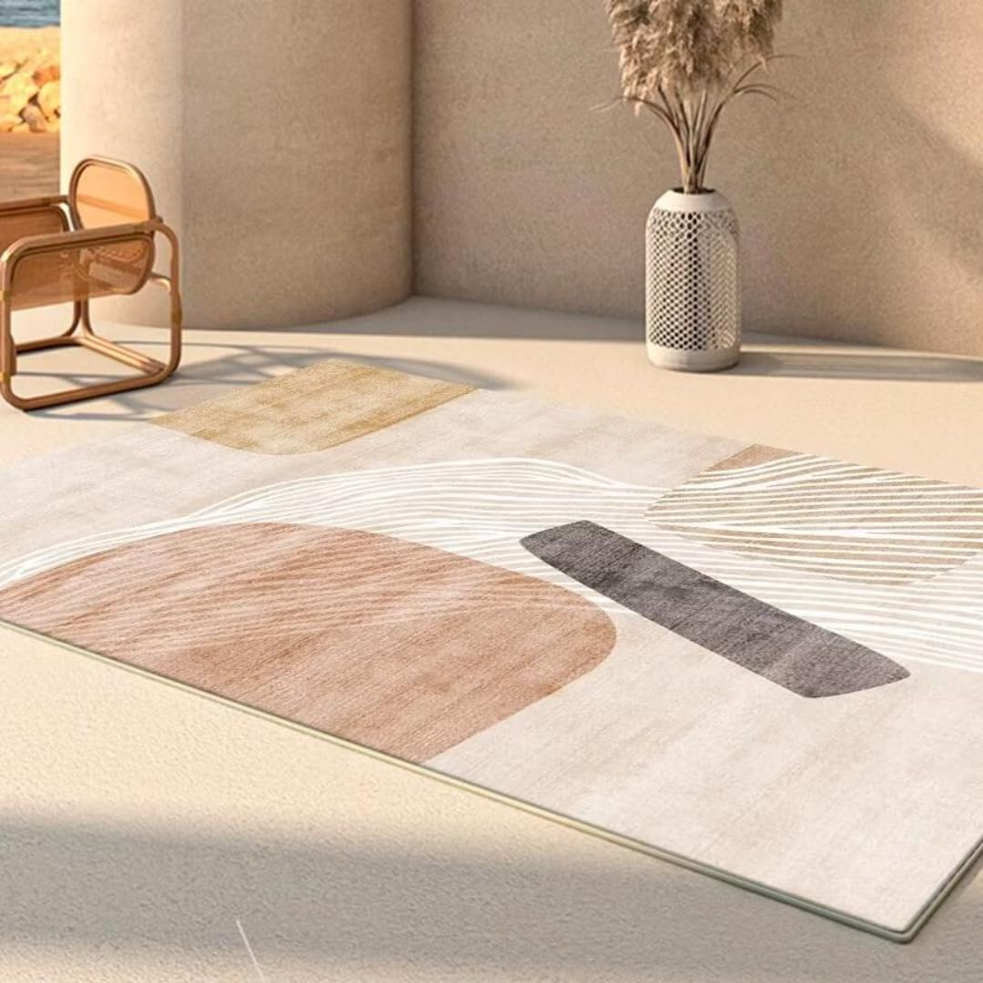 Tapis abstrait scandinave pour chambre et salon moderne 160x200cm