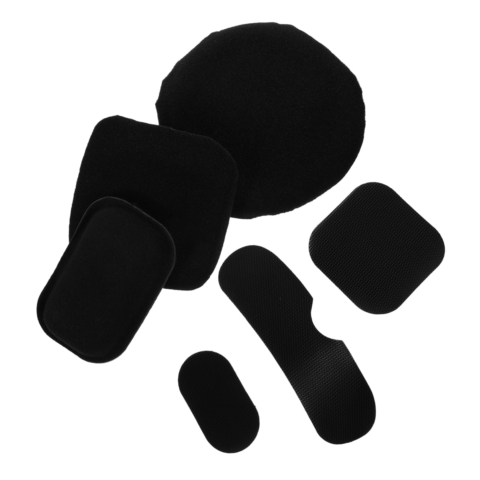 YARNOW Almohadillas Relleno Espuma Motocicleta transatlántico Acolchado del Forro del Casco Almohadilla de Casco Transpirable Accesorios de Casco Esponja Black