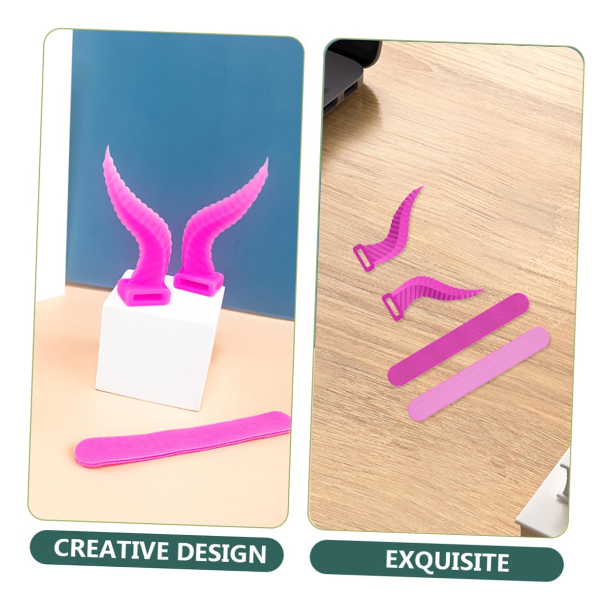 5 Pares Auriculares Decorativos de Silicona para Diadema Accesorios para Auriculares para Cosplay y Fiestas Brillante