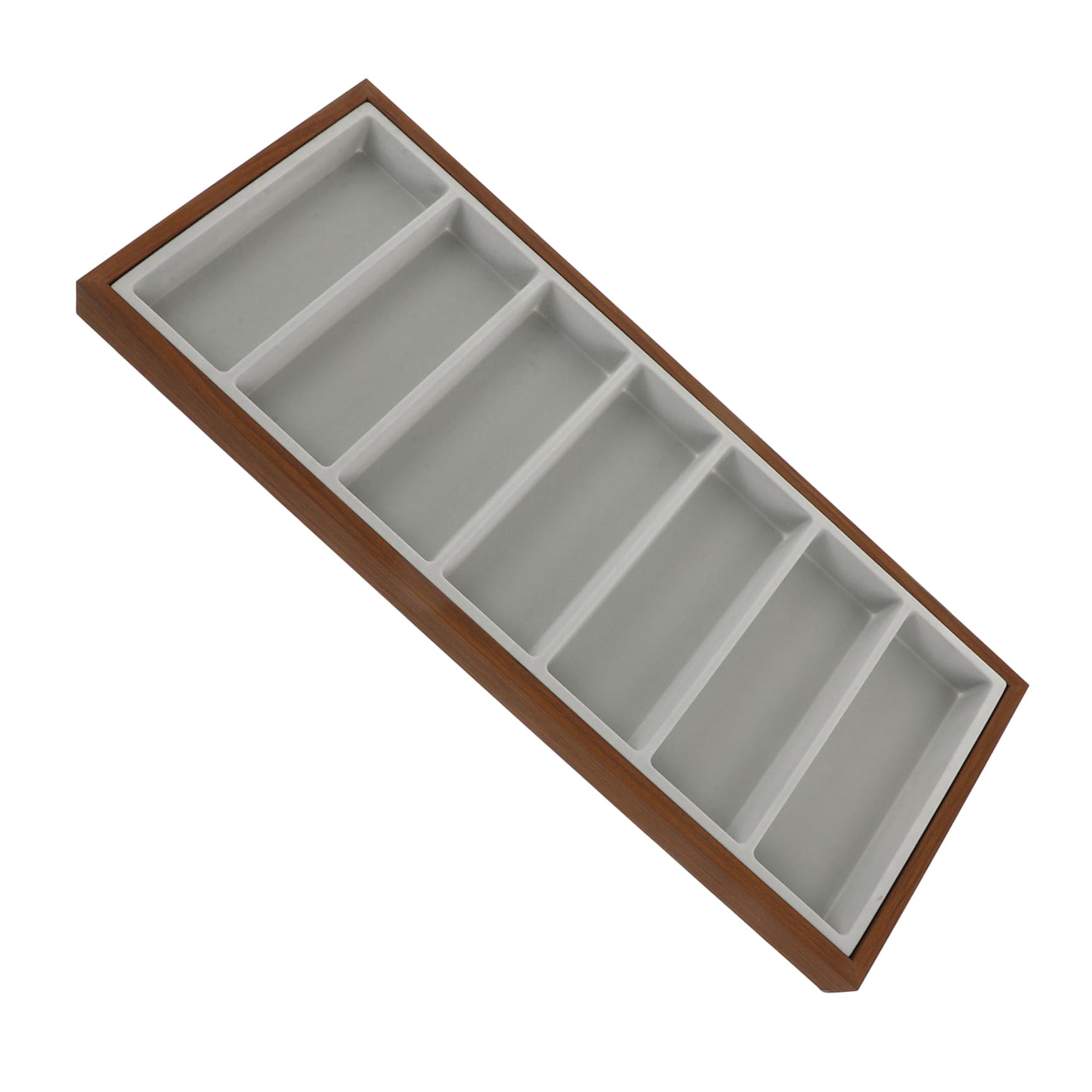 COLLBATH Bandeja Organizadora con 7 Compartimentos Gafas de Sol para Madera