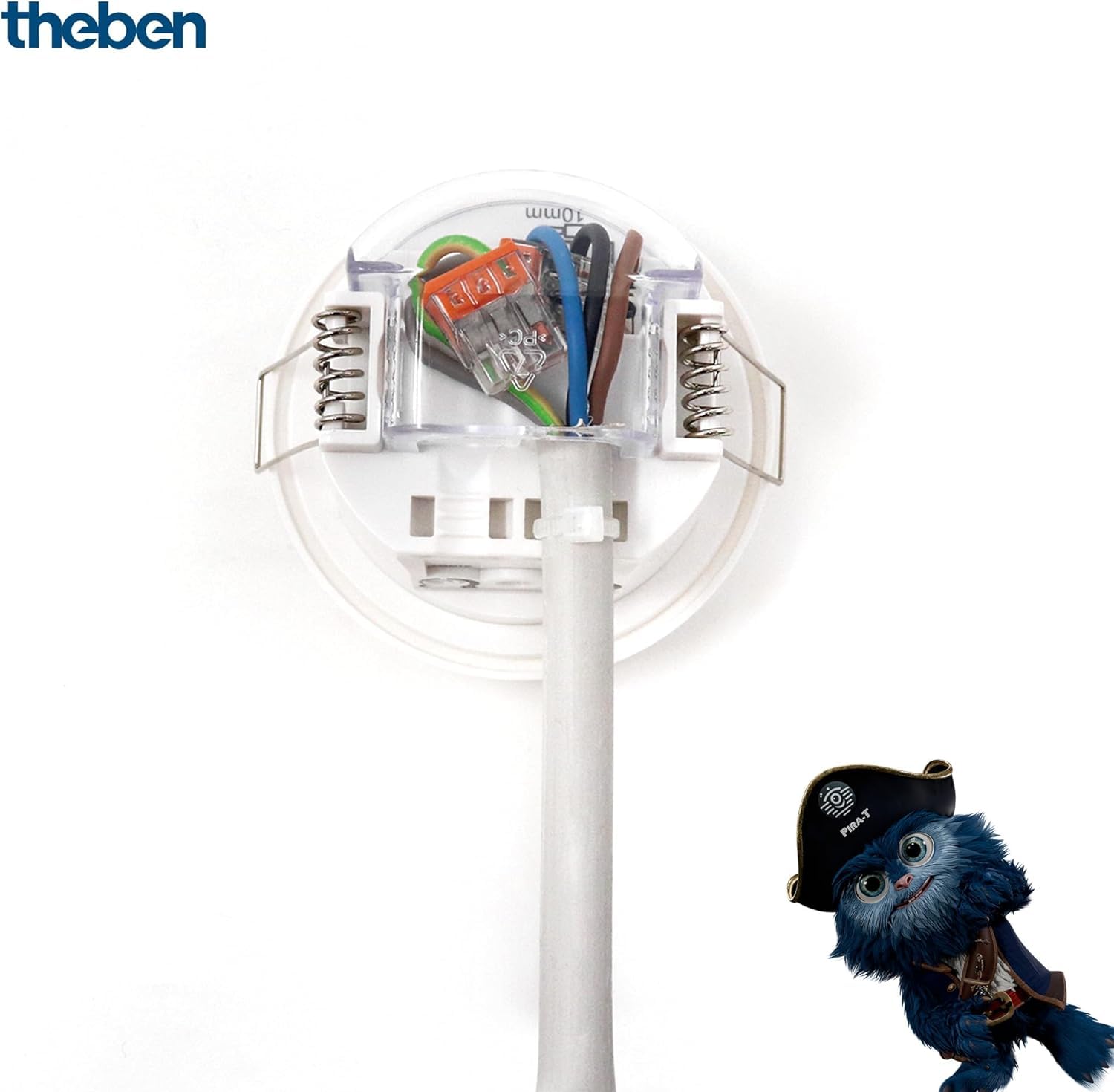 Theben 1030200 PIRA T8 DE détecteur de présence PIR 360° 8 m Plafond