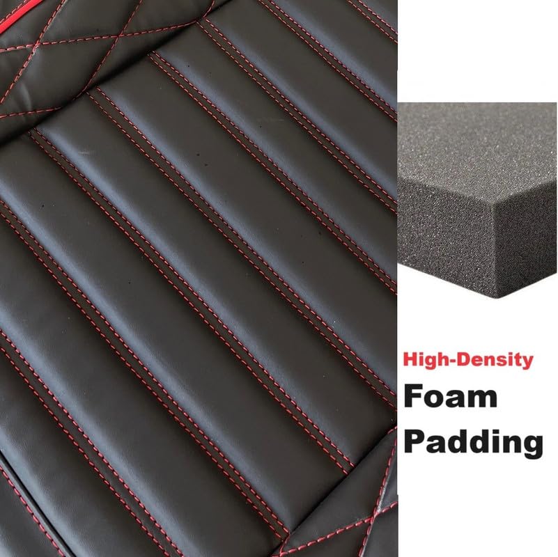 Image of RideoFrenzy Silvrado Black and Blue Seat Covers for Tata Punch | Skin Fit Tailor Made | 20mm HDR Foam Luxury Nappa Leather