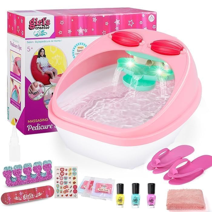 Foot Spa Toy for,Massaging Spa Kit for Girl,Foot Soak Tub for Kids,Toys Manicure Pedicure Art Salon,Spa Party Supplies for Girls,Christmas Children Birthday Gift Foot Spa Toy for,Massaging Spa Kit for Girl,Foot Soak Tub for Kids,Toys Manicure Pedicure Art Salon,Spa Party Supplies for Girls,Christmas Children Birthday Gift
