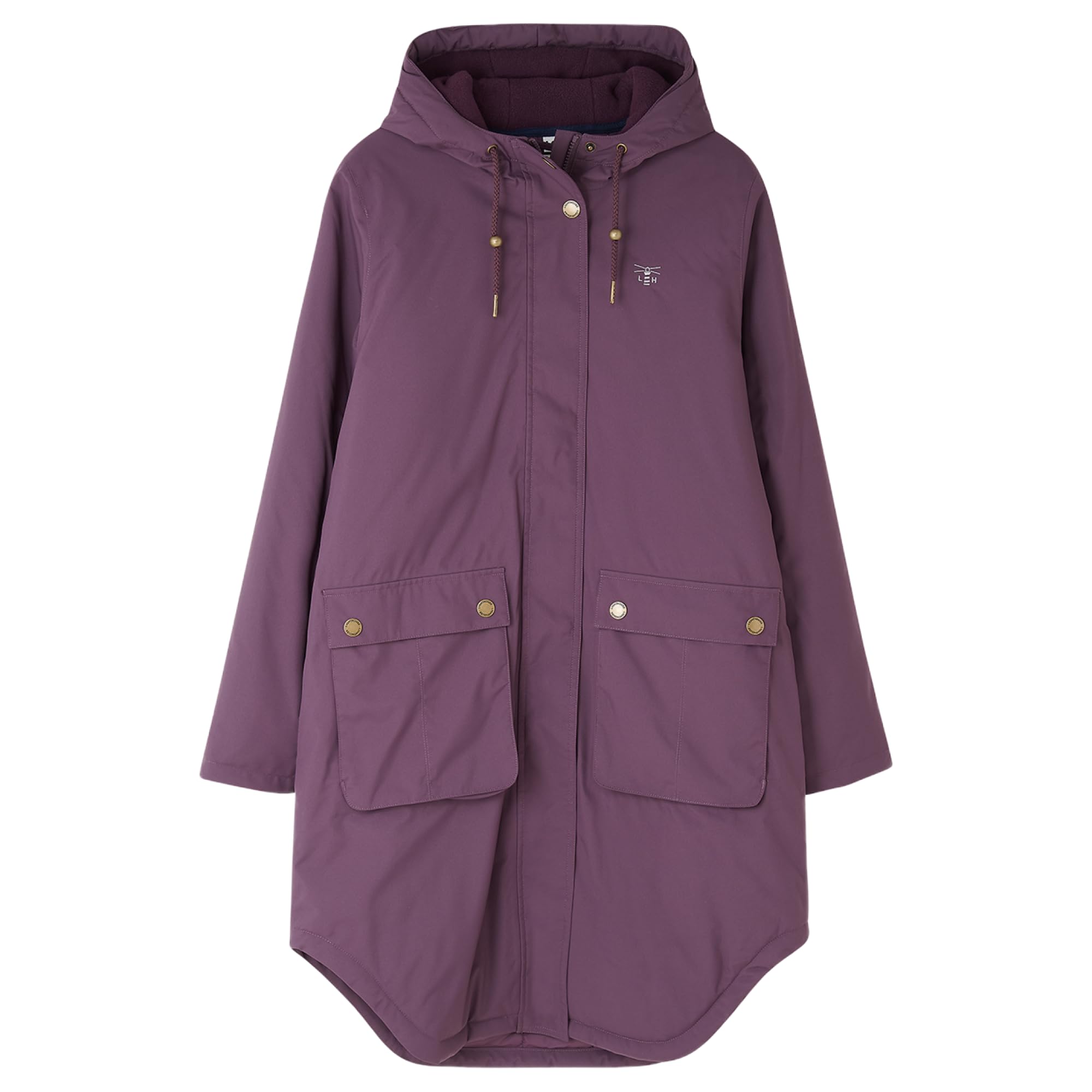 Lighthouse Women's Cranberry Imogen Waterproof Coat - Highly Breathable 3000Gsm - Windproof, Fleece-Lined, Relaxed Fit, Taped Seams - Size 14