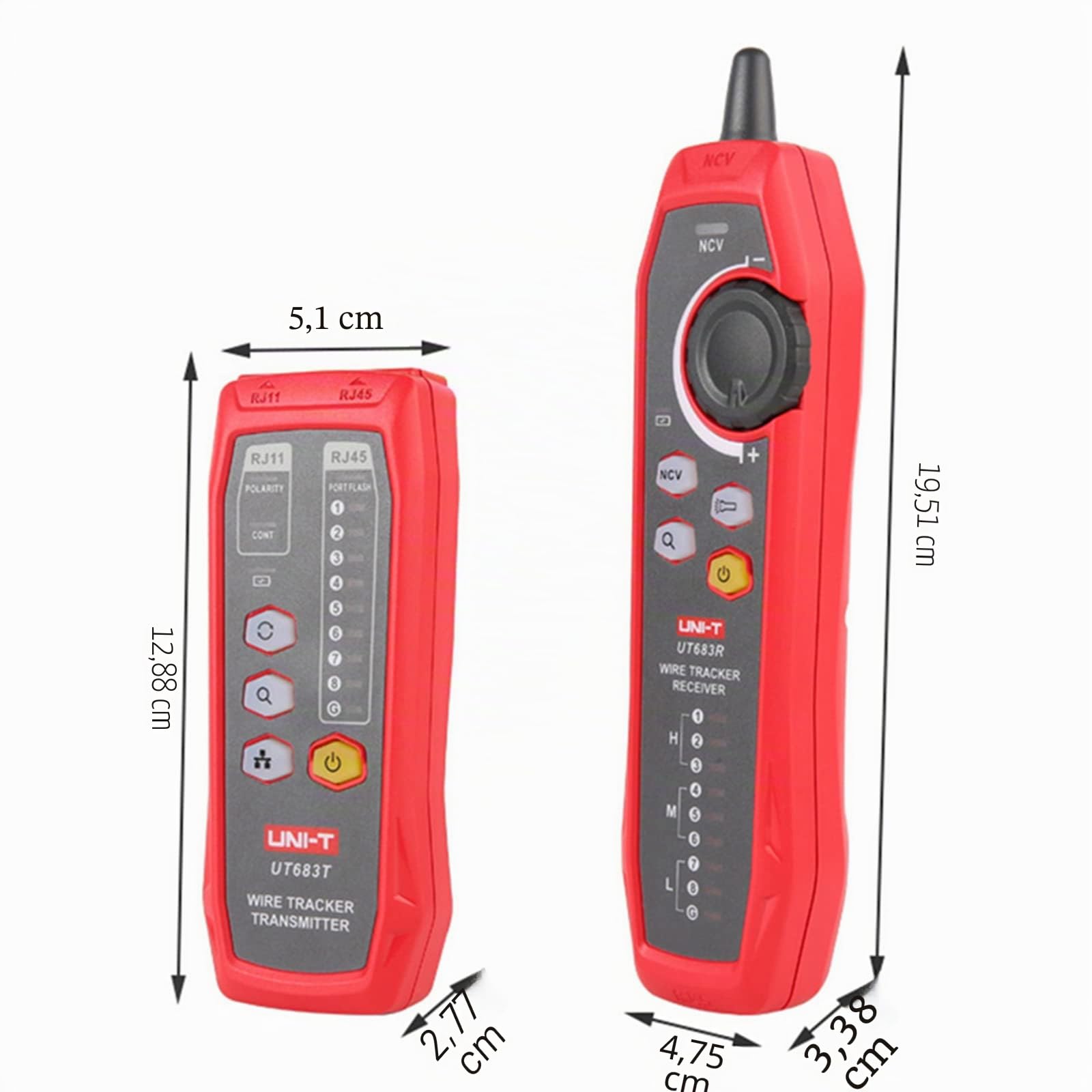 UNI-T UT683KIT Traceur de câbles pour câbles RJ11 et RJ45