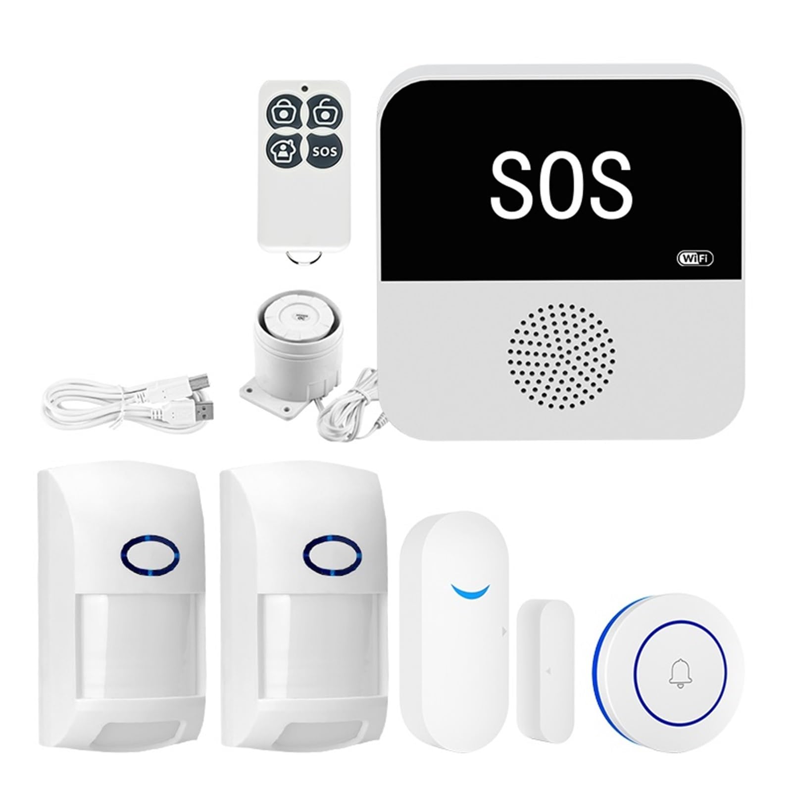 Système d'alarme sans fil WiFi kit protection sécurité domotique antivol